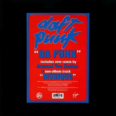 DAFT PUNK "DA FUNK" RARE 12" 1996 ARMAND VAN HELDEN REMIX VIRGIN RECORDS IMPORT - image 1 of 3