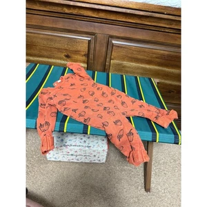 Hallmark Baby orange Eichel Langarm Einteiler Herbst Outfit Größe 6-12 MOS - Bild 1 von 5