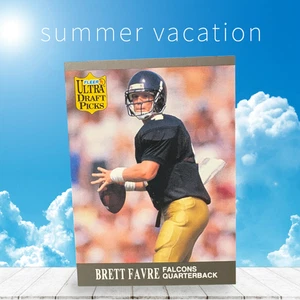 Tarjeta de fútbol americano Brett Favre Falcons 1991 Ultra Draft Picks Fleer #283 - Imagen 1 de 2