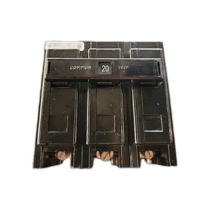 EATON BAB3020H Type BA Circuit Breaker 20 Amp 240 Volt 3 Pole Bolt On 10kAIC - Picture 1 of 5