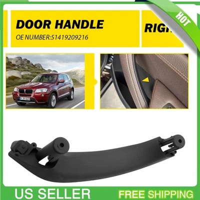 Tirador interior de la manija interior de la puerta del pasajero derecha para BMW X3 X4 F25 F26 2011-17 Foto 1 de 4