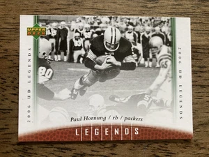 PAUL HORNUNG 2006 UD Legends Card!! #26  GREEN BAY PACKERS - Picture 1 of 1