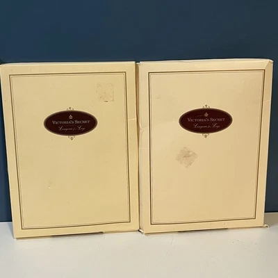 De Colección Victoria Secret Lote De 2 Altos Muslos Talla ALTA Costura Trasera Negra y Vainilla Foto 1 de 4