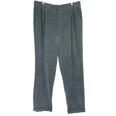 Bullock & Jones Gray Corduroy Pants Loro Piana Sport Fabrics Cashmere blend - Image 1 of 4