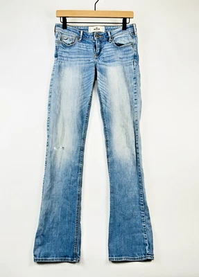 Y2K Hollister Womens Bootcut Jeans Size 27/5L  Light Wash Low Rise Preppy - Image 1 of 4