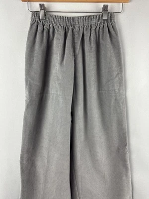 Pantalones pequeños de pana gris Sears para mujer Foto 1 de 4