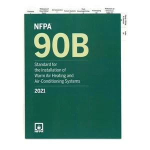 Hervorgehoben und tabbed - NFPA 90B 2021 Standard Installation von Warmluftheizung - Bild 1 von 2