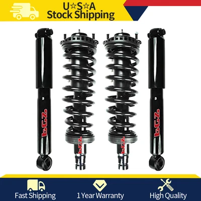 Front Struts + Rear Shocks for GMC Envoy Chevy Trailblazer SSR Saab 9-7X Buick - Image 1 of 4