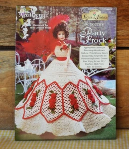 Muñeca Needlecraft Shop Crochet Damas Moda Rebecca's Party Frock 11.5" #962516 - Imagen 1 de 6