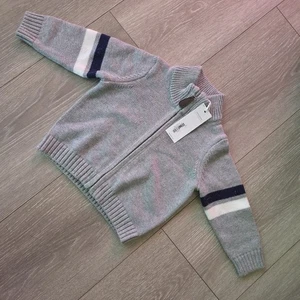 Janie And Jack Jungen Jacke mit Reißverschluss 6-12M grau  - Bild 1 von 3