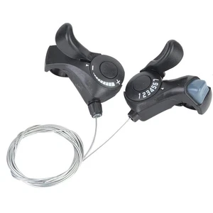 3x7 MTB Shifters for Mountain Road Folding Bikes w/Smooth Thumb Button Shifting - Picture 1 of 23