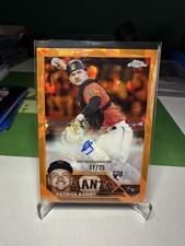 Patrick Bailey Auto 2023 Topps Chrome Update Sapphire Orange #/25 Giants RC