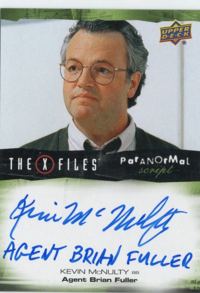 X-Files UFOs and Aliens 2019 INSCRIPTION Auto A-KM Kevin McNulty As Agent Brian - Image 1 of 1