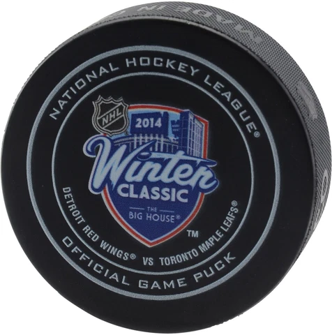 Toronto Maple Leafs vs Detroit Red Wings 2014 Winter Classic Official Game Puck Cover