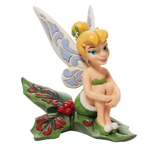 Peter Pan Tinker Bell Sitting on Holly Figurine, 5" - Picture 1 of 7