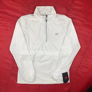 New Balance - Women's 4-Way Stretch Ripstop 1/2-Zip Pullover | White | S | NWT - Picture 1 of 12