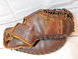 Guante guante de béisbol Wilson 544 de la década de 1940 primera base primera base - Imagen 1 de 12
