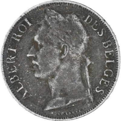 [#1024726] Coin, Belgian Congo, Franc, 1922, VF, Copper-nickel, KM:20 - Image 1 of 2