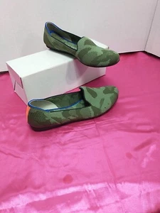 Rothy’s “The Loafer” Camo Print Flat Shoes Size 7 - Picture 1 of 11