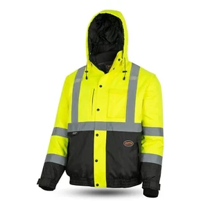Pioneer Hi Vis 5-in-1 Waterproof Safety Jacket for Men - Convertible to Vest 3XL - Picture 1 of 8