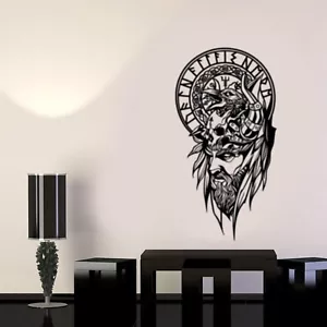 Pegatina/calcomanía de arte de pared/ventana diseño valquiria vikinga - Imagen 1 de 4