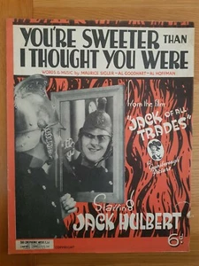 Sei più dolce di quanto pensassi Jack di tutti i mestieri Hulbert pianoforte ukulele musica 1936 - Foto 1 di 1