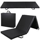 High Density PU Leather Gym Mat Fitness Exercise Workout Tri-Fold Tumbling Arts