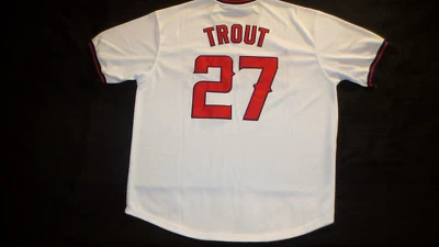 NMOT**MIKE TROUT** CALIFORNIA ANGELES **** CAMISA BRANCA HOME 48XL - Imagem 1 de 4