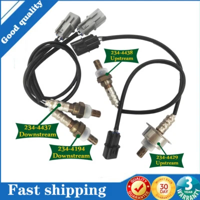 Sensor de oxígeno O2 4 piezas aguas arriba+aguas abajo para Hyundai Santa Fe 2007 2008 2009 V6-2,7 L Foto 1 de 4