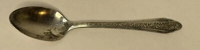 Vintage U.S.N US Navy Military Silver Plated Teaspoon Modern Rose Pattern 6” - Image 1 of 4