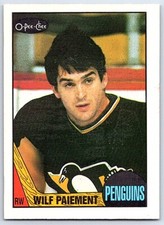 1987-88 O-Pee-Chee **C** Wilf Paiement Pittsburgh Penguins #180