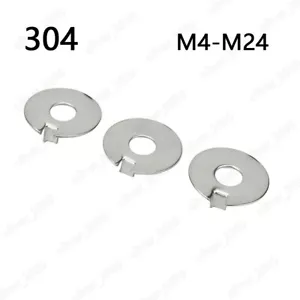 304 Stainless Steel External Tab Washers M4 M5 M6 M8 M10 M12 M14 M16 M18 M20 M24 - Picture 1 of 4