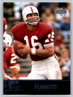 2011 Upper Deck College Football Legends #63 Jim Plunkett Stanford Cardinal - Image 1 of 2