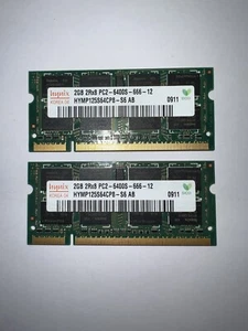 4gb (2*2gb) Hynix HYMP125S64CP8-S6 AB-C (2GB DDR2 PC2-6400S 800MHz - Picture 1 of 1