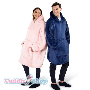 Oversized High Quality Fleece Hooded Blanket Hoodie with Sherpa Fleece Lining - Picture 1 of 9