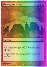 Magic the Gathering MTG Flowstone Slide (186) Ninth Edition   LP FOIL