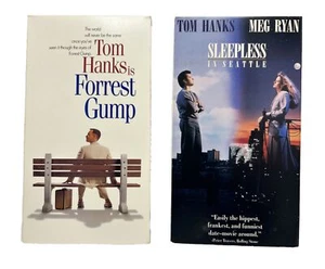 Forrest Gump and Sleepless In Seattle Movie Tom Hanks VHS Video Set Vintage 90s - Bild 1 von 10