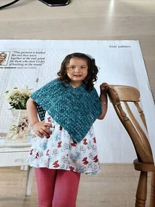 Sarah Hazell Girl Boy Kid Lace Poncho 2-5y Knitting Pattern - Easy, Novice - Picture 1 of 4