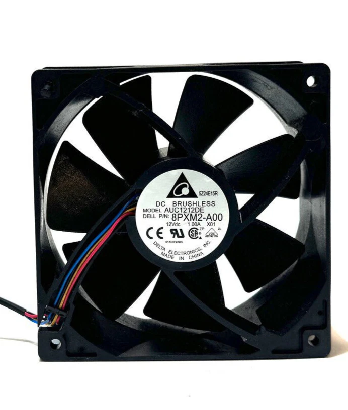 FOXCONN DC Brushless Fan AUC1212DE 08PXM2 8PXM2 12V 1A Desktop Fan 120mm 4-Pin - Image 1 of 4