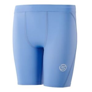Skins Series-1 Youth Compression Half Tights (Sky Blue) HOT BARGAIN