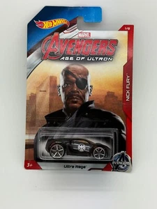 2015 Hot Wheels Ultra Rage Black - Marvel Avengers Age of Ultron Nick Fury #1/8 - Picture 1 of 1