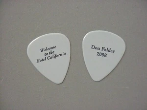 Eagles guitar pick Don Felder Welcome to the Hotel California black on gray 2008 - Foto 1 di 1