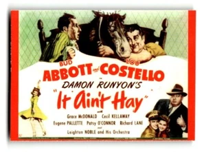 1996 Abbott & Costello Collectible Trading Card #33 It Ain't Hay - Picture 1 of 4