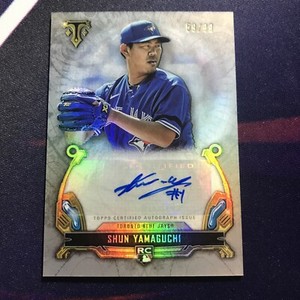 2020 Topps Triple Threads Baseball #/99 Shun Yamaguchi Rookie Auto  Blue Jays
