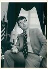1991 Rep. Fred Grandy of Iowa in DC Office Original News Service Photo