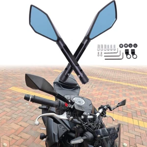 Par de espejos retrovisores laterales negros CNC aleación de aluminio para Yamaha MT 03 - Imagen 1 de 9