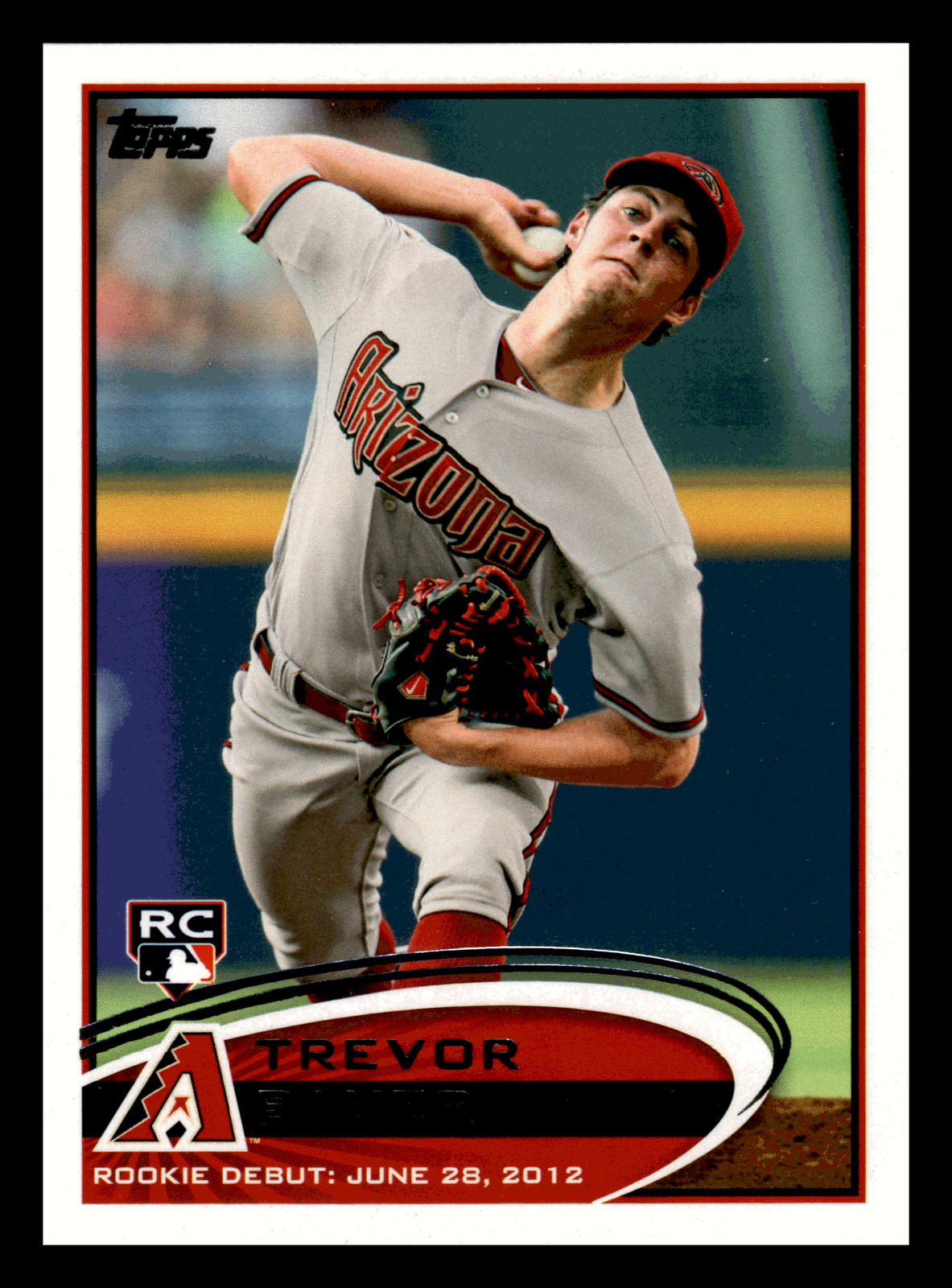 2012  Topps Update Trevor Bauer RC Rookie #US212 Centered Mint