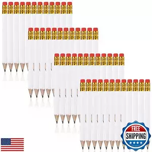Zonon 48 Pieces Golf Pencils Mini Half Pencils with Eraser Short with Erasers - Picture 1 of 5