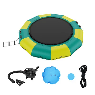 Uimoso 12ft Inflatable Water Trampoline Swim Platform Bounce for Pool Lake Toy - Image 1 of 4