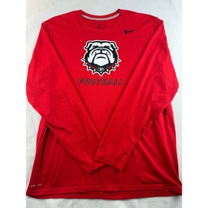 Nike Dri-FIT Georgia Bulldogs Fußball Langarmshirt Herren XL rot - Bild 1 von 8